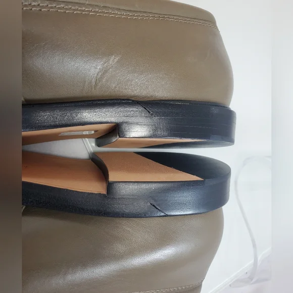 NWT$450 ALEXANDRE BIRMAN Clarita Chunky Leather Loafers In Trout color Sz 39 (9) - Picture 12 of 16